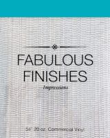 Fabulous Finishes